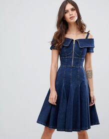 Расклешенное джинсовое платье Miss Sixty - Синий 1340912