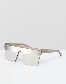 Золотистые солнцезащитные очки в квадратной оправе Quay Australia 1340659