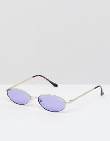 Фиолетовые овальные солнцезащитные очки Quay Australia Clout - Розовый 1340664