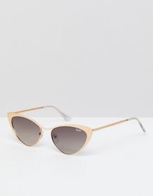 Солнцезащитные очки кошачий глаз Quay Australia Boss - Золотой 1340666