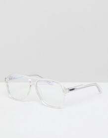 Прозрачные очки-авиаторы с прозрачными стеклами Quay Australia 1340644
