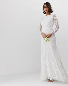 Свадебное платье с аппликацией ASOS EDITION - Белый 1316986