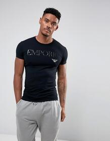 Черная футболка с логотипом Emporio Armani - Черный ea7 1050969