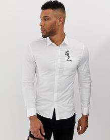 Белая облегающая строгая рубашка с логотипом Religion - Белый 1317104
