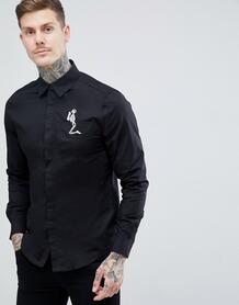 Черная облегающая строгая рубашка Religion - Черный 1317102