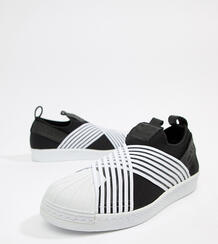 Кроссовки-слипоны (черный/белый) adidas Originals Superstar - Черный 1242760
