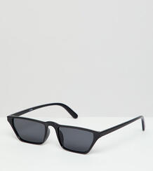 Черные солнцезащитные очки кошачий глаз в стиле 90-х Monki - Черный 1348180