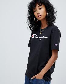 Oversize-футболка с логотипом Champion - Черный 1300293
