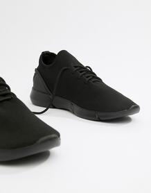Черные трикотажные кроссовки ASOS DESIGN - Черный 1259359