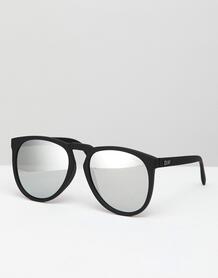 Солнцезащитные очки в стиле ретро Quay Australia - Черный 1355056