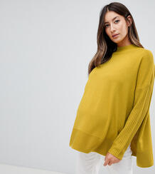 Свободный джемпер для кормления ASOS DESIGN Maternity - Желтый ASOS Maternity - Nursing 1254784