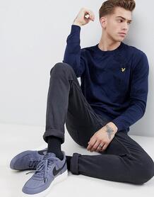 Джемпер с папоротниковым узором Lyle & Scott - Темно-синий 1336846