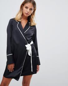 Платье-рубашка с контрастной отделкой Missguided - Черный 1358590