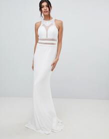 Платье макси с декоративной отделкой Forever Unique - Белый 1354749