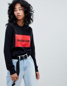 Джемпер с логотипом Calvin Klein Jeans - Черный 1341152