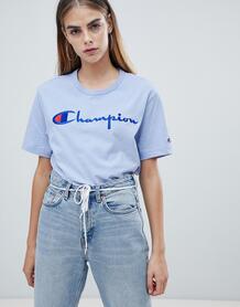 Oversize-футболка с логотипом Champion - Синий 1300302