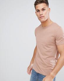 Розовая футболка с круглым вырезом Celio - Розовый 1303163