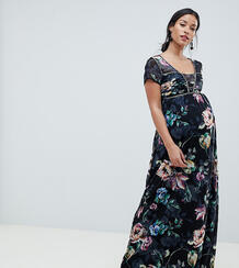 Платье макси с цветочным принтом Little Mistress Maternity - Мульти 1291933