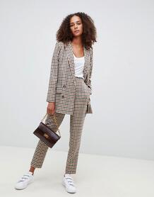 Узкие брюки в клетку ASOS DESIGN Tailored - Мульти 1312348