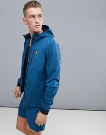 Сине-зеленая беговая куртка Lyle & Scott Fitness Ultra Tech - Синий 1296242