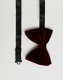 Большой бархатный галстук-бабочка ASOS DESIGN - Красный 1341081