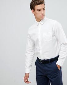 Облегающая рубашка из поплина с карманом Selected Homme - Белый 1341488