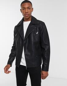 Черная байкерская куртка New Look - Черный 1330219