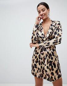 Платье с леопардовым принтом Missguided - Мульти 1324969
