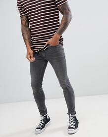 Серые супероблегающие джинсы Burton Menswear - Серый 1322808