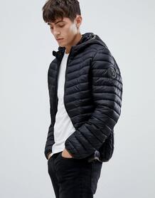 Черная дутая куртка с капюшоном Versace Jeans - Черный 1306443