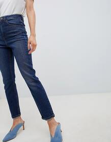 Узкие джинсы в винтажном стиле в фактурную полоску с завышенной талией ASOS DESIGN 1280527