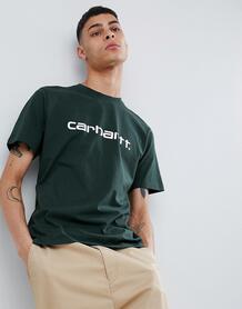 Зеленая футболка Carhartt WIP - Зеленый 1274677