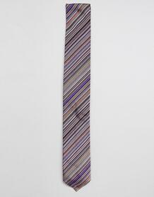 Классический шелковый галстук в полоску Paul Smith - Мульти 1271321