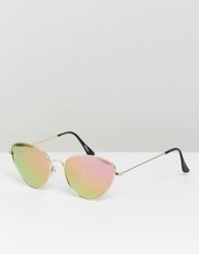 Солнцезащитные очки кошачий глаз Reclaimed Vintage Inspired - Золотой 1231801
