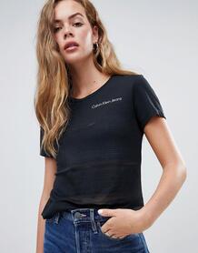Полупрозрачная футболка Calvin Klein - Черный 1334682