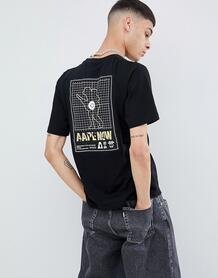 Черная футболка с принтом на спине AAPE By A Bathing Ape - Черный 1243313