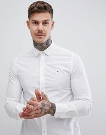 Белая приталенная рубашка из эластичного поплина Replay - Белый 1320795