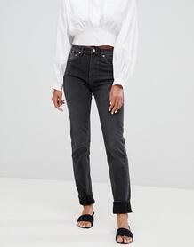 Черные джинсы с завышенной талией Weekday - Черный 1346378