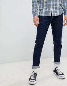 Суженные книзу джинсы с контрастной строчкой New Look - Темно-синий 1342475