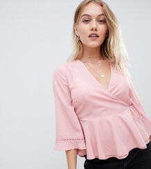Блузка с запахом Vero Moda petite - Розовый 1316251