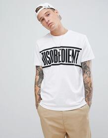 Белая футболка с надписью disobedient Brooklyn Supply Co - Белый Brooklyn Supply Co. 1336253
