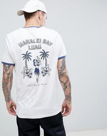 Белая футболка с принтом на спине Brooklyn Supply Co - Белый Brooklyn Supply Co. 1336256