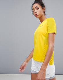 Желтая футболка Nike Running Miler - Желтый 1253182