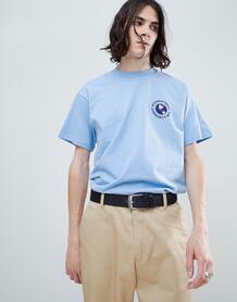 Голубая футболка с принтом земного шара Carhartt WIP - Синий 1274651