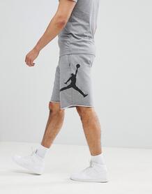 Серые флисовые шорты Nike Jordan Air AQ3115-091 - Серый 1252757