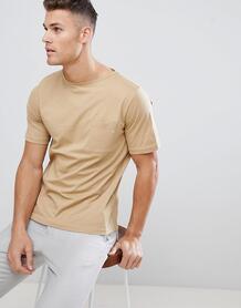 Светло-бежевая футболка с карманом FoR - Светло-бежевый 1317269