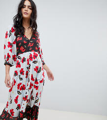 Эксклюзивное платье макси в стиле колор блок с цветочным принтом Lily LILY AND LIONEL 1294161
