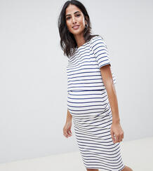 Облегающее двухслойное платье в полоску для кормящих мам ASOS DESIGN M ASOS Maternity - Nursing 1278946