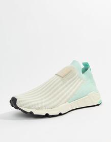 Бело-зеленые кроссовки adidas Originals Eqt Support Sock 1/3 - Белый 1263534