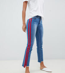 Прямые укороченные джинсы с полосками в спортивном стиле Only Tall 1298661